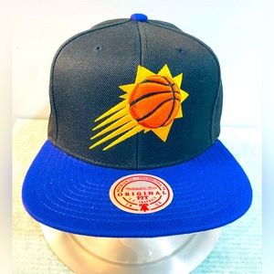 Mitchell & Ness Phoenix Suns Core Black NBA 75th Anniversary Snapback Hat Cap